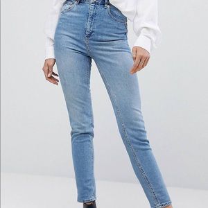 2 ASOS High Waisted Mom Jeans